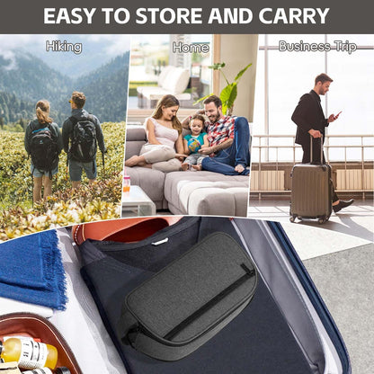 Tiny Chou CPAP Travel Bag Compatible with ResMed AirMini Machine & Accessories, Portable CPAP Equipment & Supplies Carrying Bag, Compact CPAP Organizer Storage Bag with Compartments,Black (Bag Only)