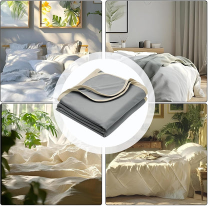 Ceprznvey Cooling Comforter, Breathable Blanket, Lightweight Sleep Sheet, Washable Travel Bedding, Soft Summer Layer, Hot Sleeper Solution, Air Conditioning Comforter, 90.16x78.74