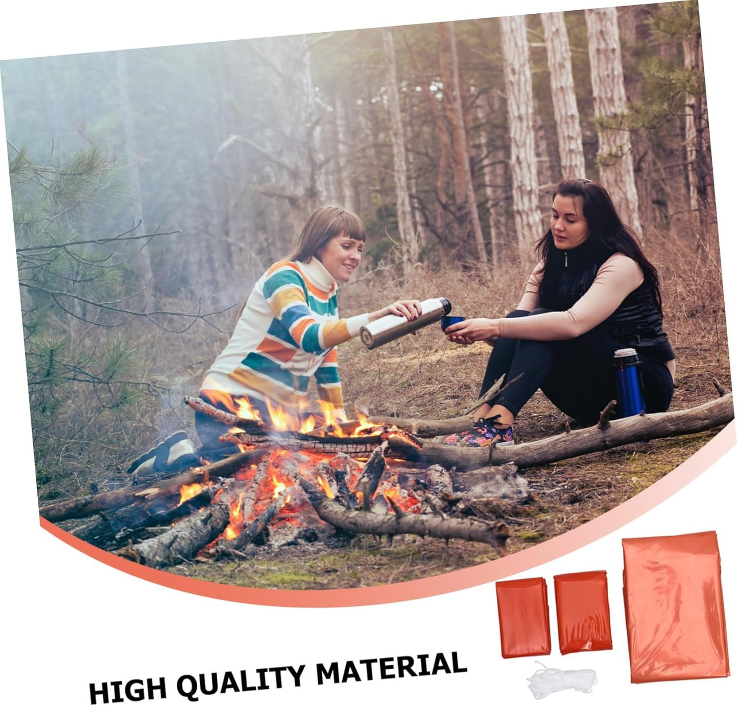 ibasenice Emergency with Thermal Insulation Survival Sack for Outdoor Camping Lightweight Portable Emergency Blanket Tent Essential for Cold Weather Protection