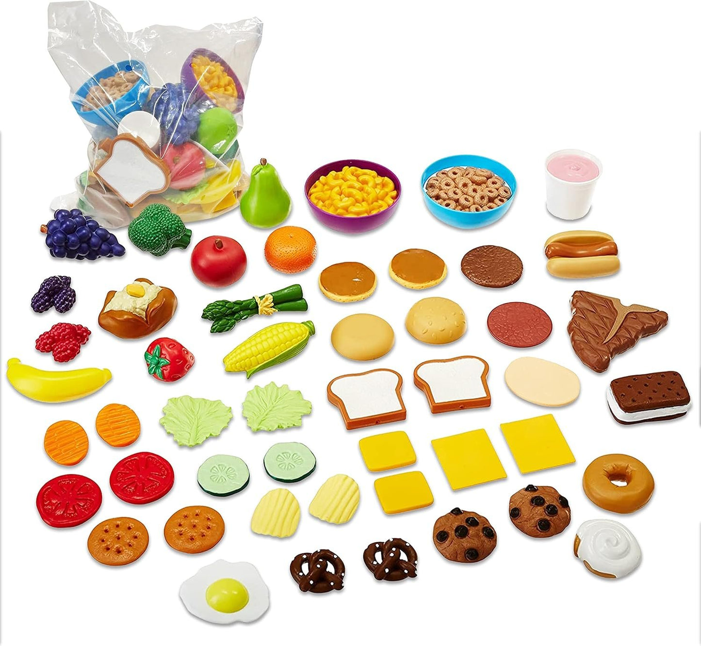 Learning Resources New Sprouts Complete Play Food Set, Assorted
