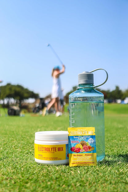 Electrolyte Mix Super Hydration Formula + Trace Minerals | NEW! Tropical Flavor (30 powder packets) Sports Drink Mix | Dr. Price's Vitamins | No Sugar, Non-GMO, Gluten Free & Vegan