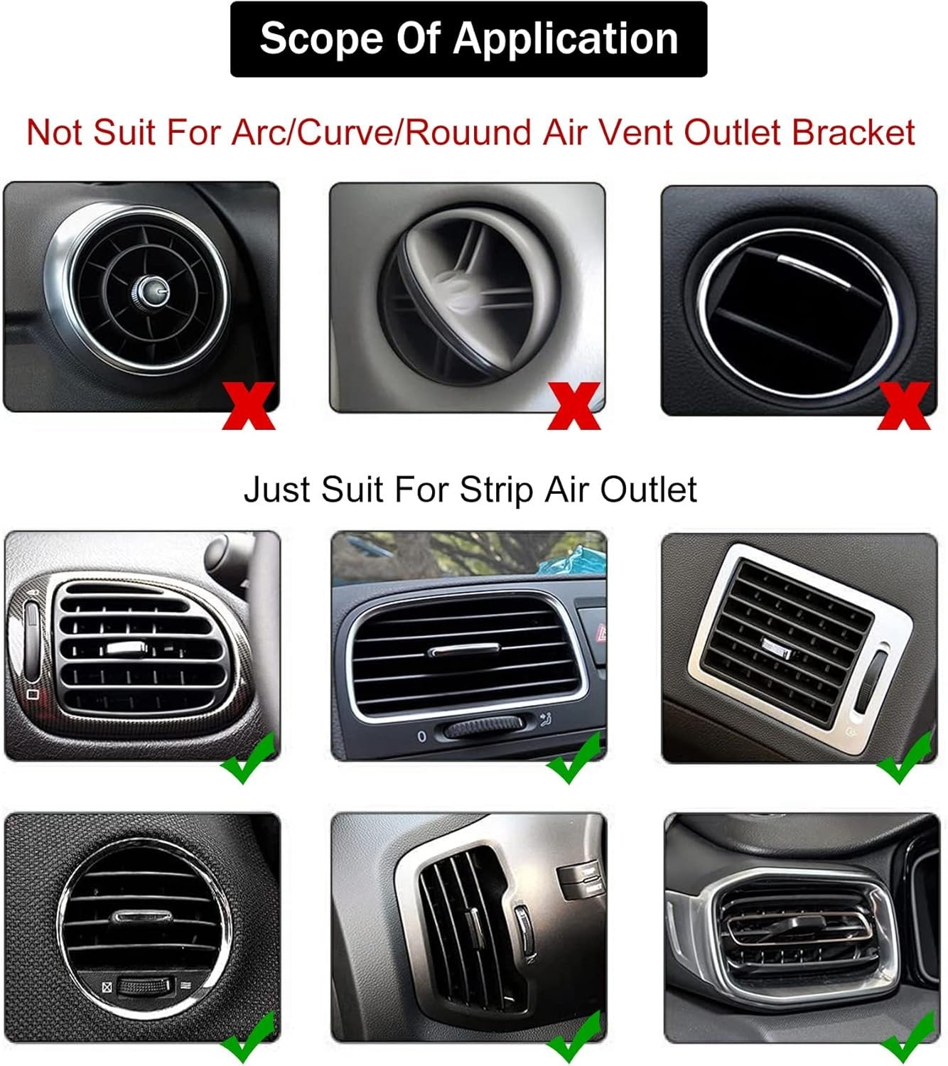 LivTee Bling Car Air Vent Outlet Moulding Trim, 10PCS Car Air Conditioner Decoration Strip, Bling Rhinestone Diamond Car Interior Accessories for Women and Teens, Black