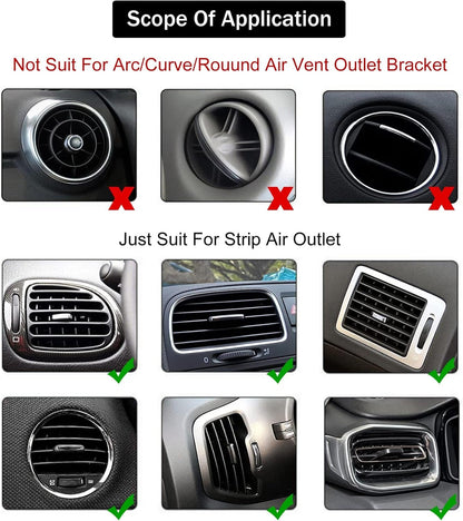 LivTee Bling Car Air Vent Outlet Moulding Trim, 10PCS Car Air Conditioner Decoration Strip, Bling Rhinestone Diamond Car Interior Accessories for Women and Teens, Black