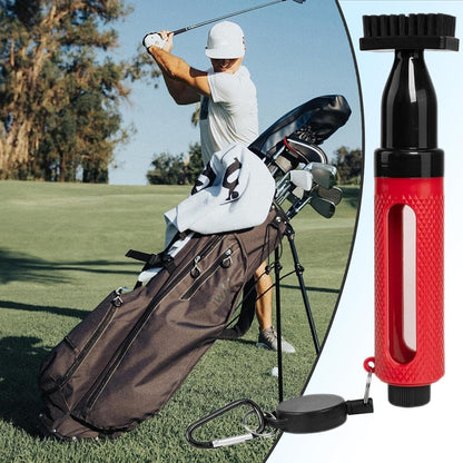 Golf Club Cleaner, Portable Brush, Multifunctional Cleaning Tool, ABS Waterproof Regripping Supplies, Essential for Practice Range and on-The-Go Maintenance, 20 x 4 cm
