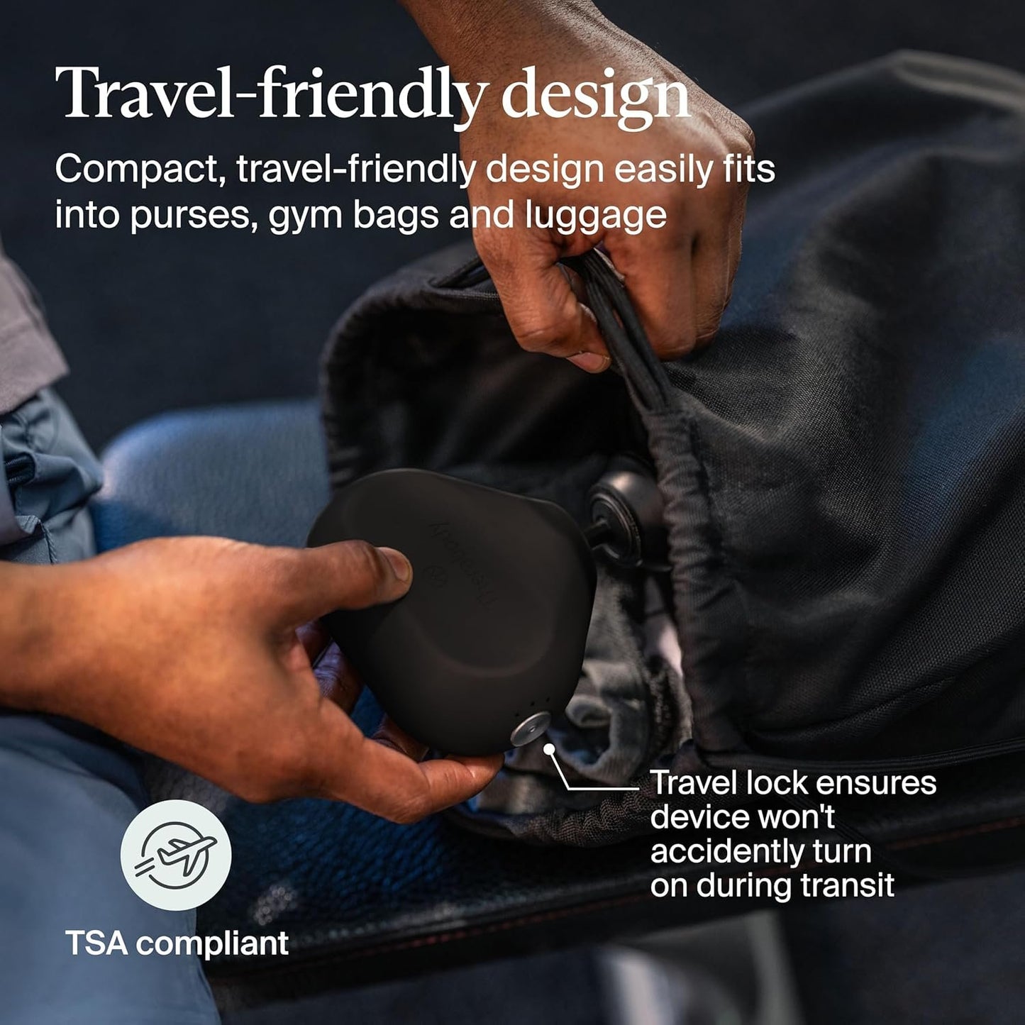 Theragun Mini by Therabody (3rd Generation) – Ultra-portable massage gun and travel essential for fast, effective pain and tension relief anywhere, Black