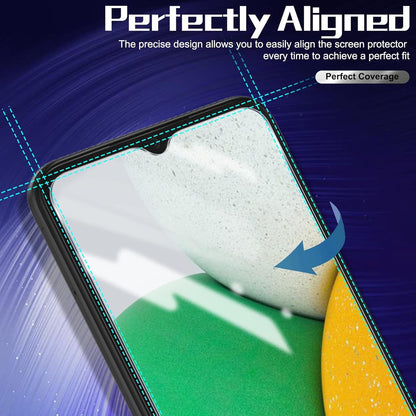 (3 Pack) Orzero Compatible for Samsung Galaxy A03s, A03, A03 Core, A02, A02s Tempered Glass Screen Protector, 2.5D Arc Edges 9H High Definition Anti-Scratch Bubble-Free