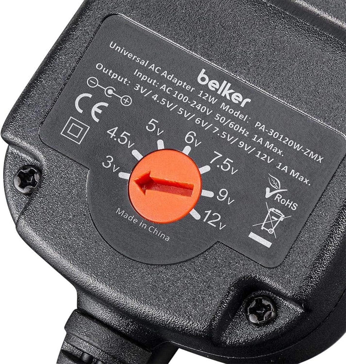 16 Pcs Universal Power Adapter, 3V 4.5V 5V 6V 7.5V 9V 12V Universal AC/DC Adapter,Ac Adapter 12V Adjustable Voltage Universal AC/DC Adapter Power Supply for Household Electronics, 30W