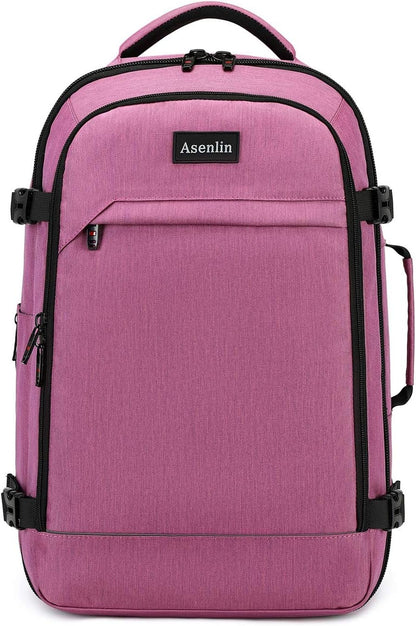 Asenlin 40L Travel Backpack ，17 Inch Laptop Backpack Flight Approved Luggage Carry On Water Resistant Computer Backpack
