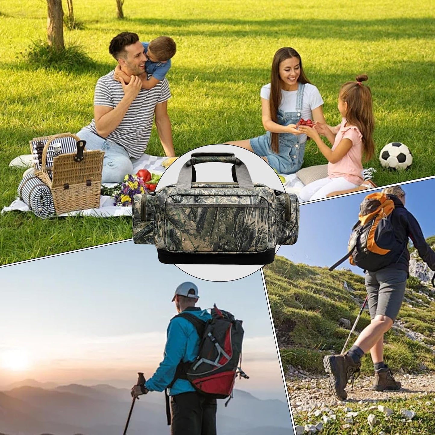 Hunter Bag, Oxford Waterfowl Hunting Clothes Bag, Refuge Gear Duffle Bag, Hunting Duffle Gear Bag, Adjustable Outdoor Duffel Bag, Travel Hiking Camping Bag, Outdoor Duffle for Travel
