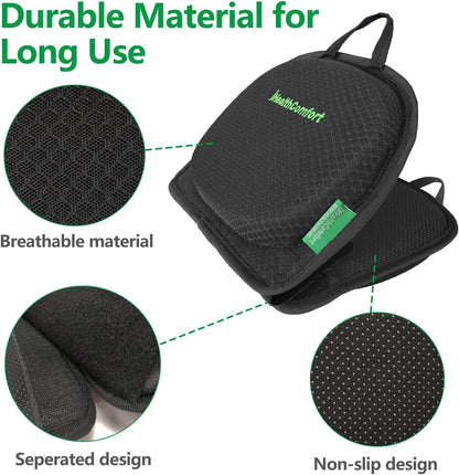 IHEALTHCOMFORT Small Travel Seat Cushion,Portable and Foldable Gel Memory Foam Cushion,Multi-Functional Supportive Firm Butt Pillow,for Long Sitting Driving Trip