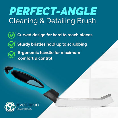 EvaClean Essentials, spazzola angolare perfetta per la pulizia di malta e malta, confezione da 10, forte, durevole per la pulizia di piastrelle, intonaco, superfici o aree difficili da raggiungere in