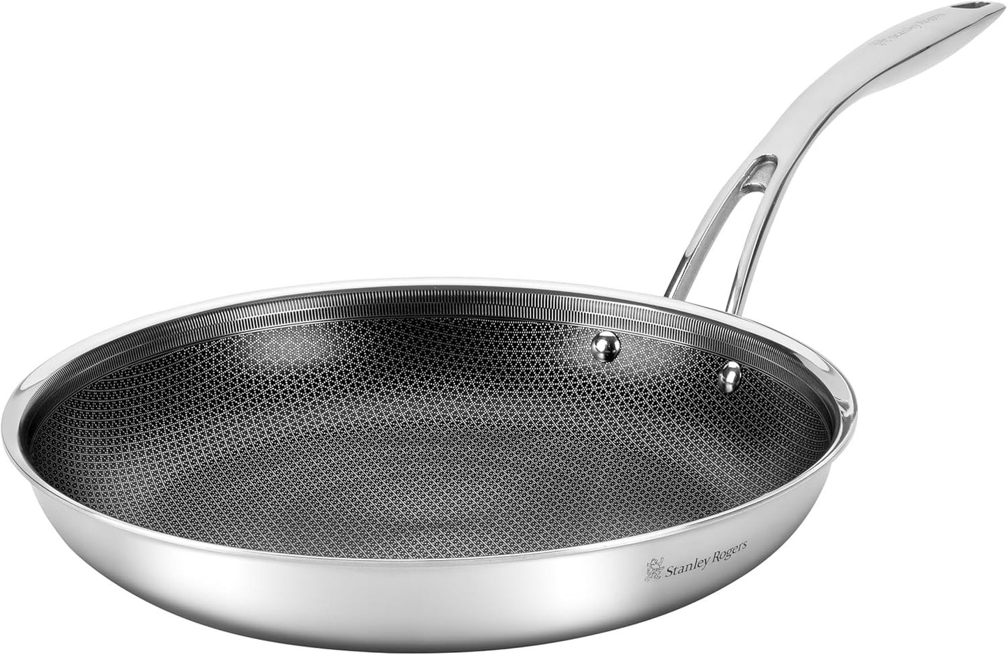 Stanley Rogers Matrix Non-Stick Frypan, 28 cm â€“ Tri-Ply Stainless Steel Cookware, Induction Compatible Frying Pan