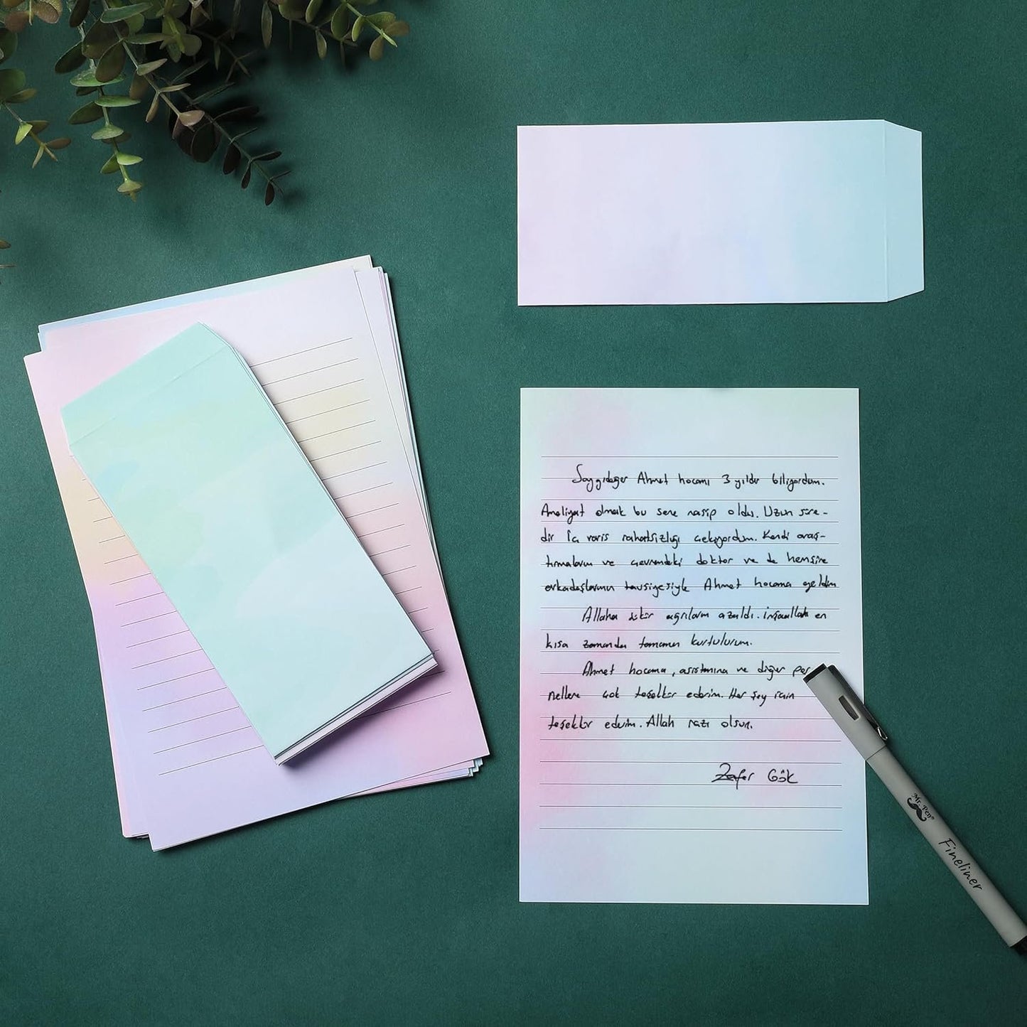 Mr. Pen- Stationery Writing Paper with Envelopes, 30 Letter Writing Paper with 18 Envelopes, Cute Stationary Set for Writing Letters, 8.18 x 5.5 Inch Stationary Paper and 6.55 x 3.2 Inch Envelopes