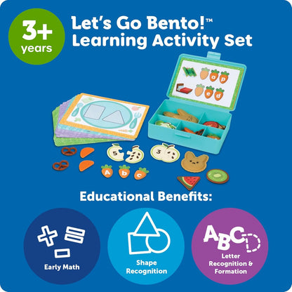 Learning Resources Let's Go Bento! Learning Activity Set, 78 Pieces, Ages 3+, Preschool Learning Activities, Toddler Toys, Learning & Education Toys, Feelings and emotios, fine Motor Skills