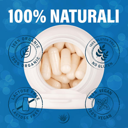 OPUS RURI Marine Collagen with Hydrolyzed Hyaluronic Acid with Vitamin C, B12, Coenzyme Q10-150 Capsules 450 mg – Food Supplement for Skin, Joints, Hair and Nails – Made in Italy