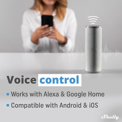 Shelly Plus Plug US | WiFi Operated Smart Plug with Power Measurement | Home Automation | iOS Android App | Alexa & Google Home Compatible | Monitor Appliances | Remote Control (2 Pack)