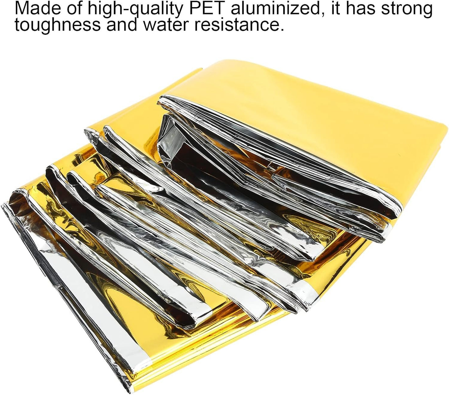 Koieam Emergency Blanket,160x210cm Emergency Tent Blanket Camping Thermal Sleeping Bag Survival Reflective Shelter