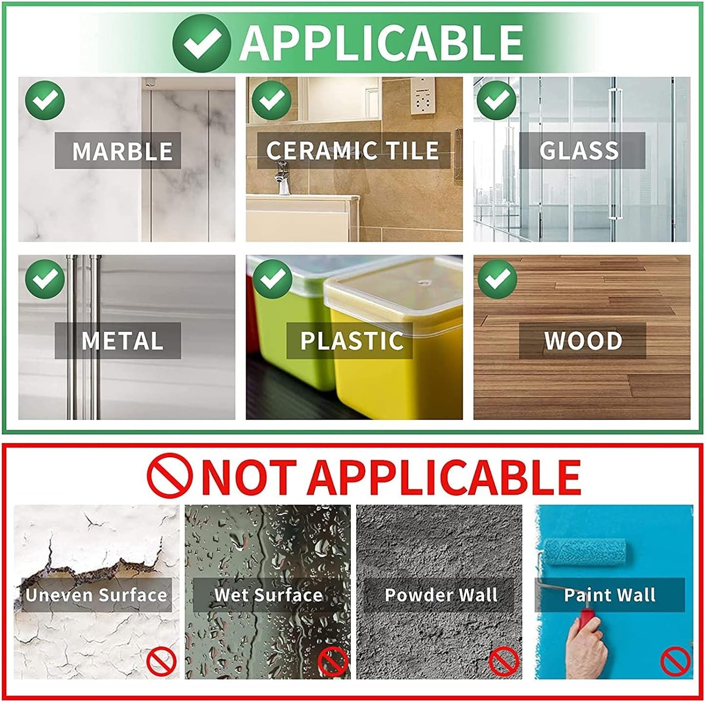 Broom Mop Holder, Multi-Use Gripper, Broom Holder Wall Mount Self Adhesive No Drilling Super Anti-Slip, Durable Mop Grippers for Home, Bathroom, Kitchen, Garden, Garage(2PCS White)