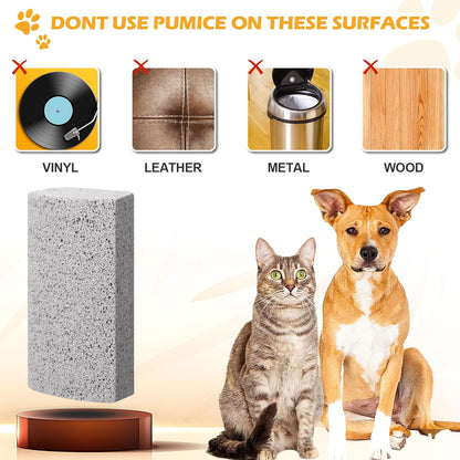 Pack of 2 Pumice Stone, pet Hair Remover, Pumice Stone, pet Hair Removal for pet Hair, Pumice Stone, Foot Care Tool, Callus Remover, Carpet, Dog Fur Removal Tool for Couch, Furniture, Bed Linen