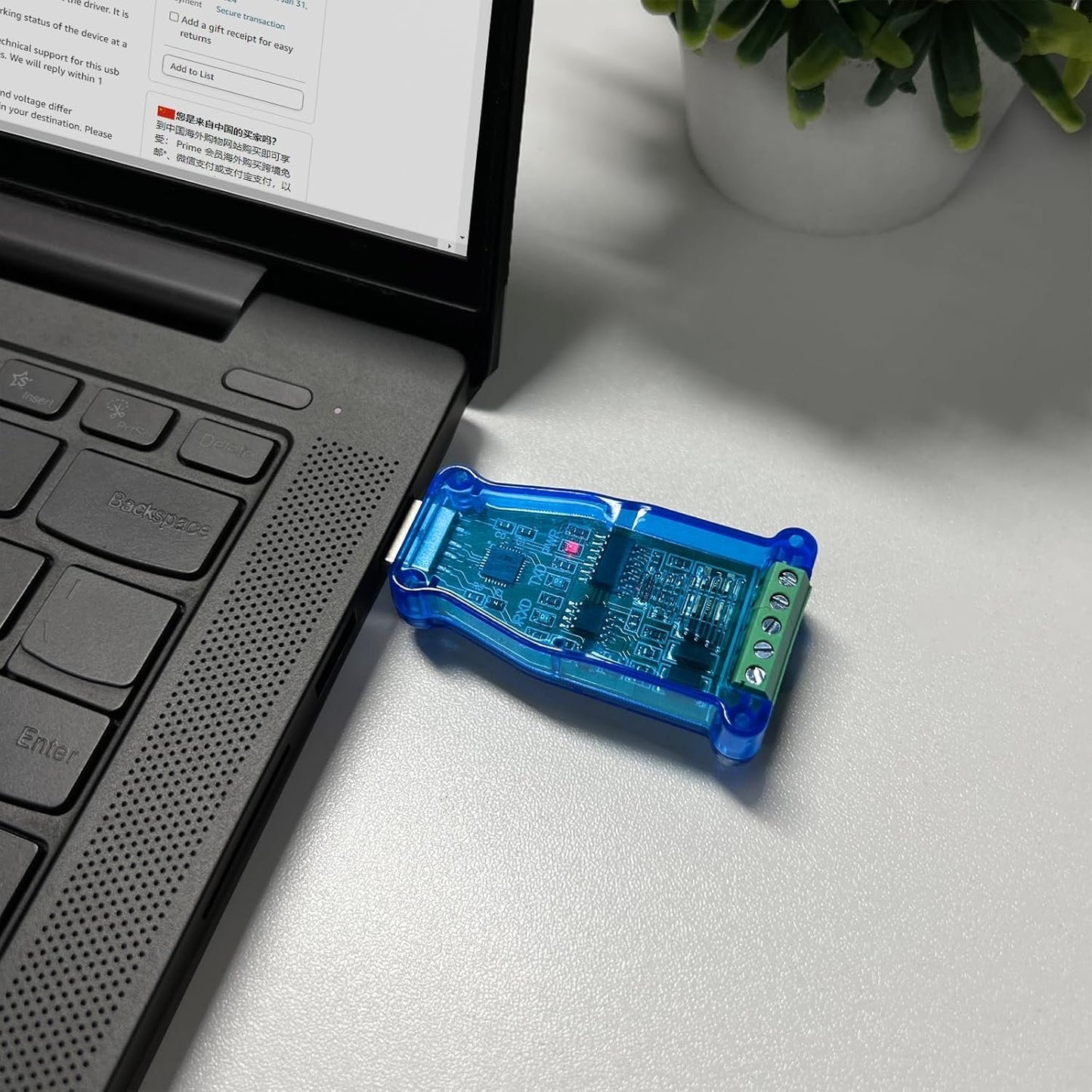 DSD TECH SH-U10 USB to RS485 Converter for Modbus
