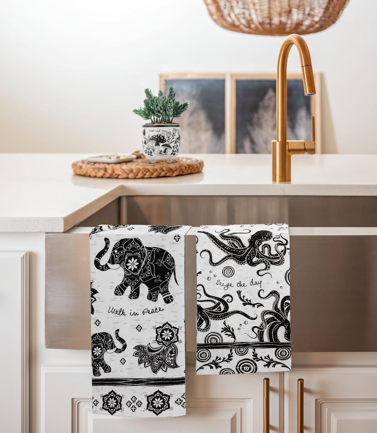 Karma Boho Tea Towels Horse, 18" x 22"