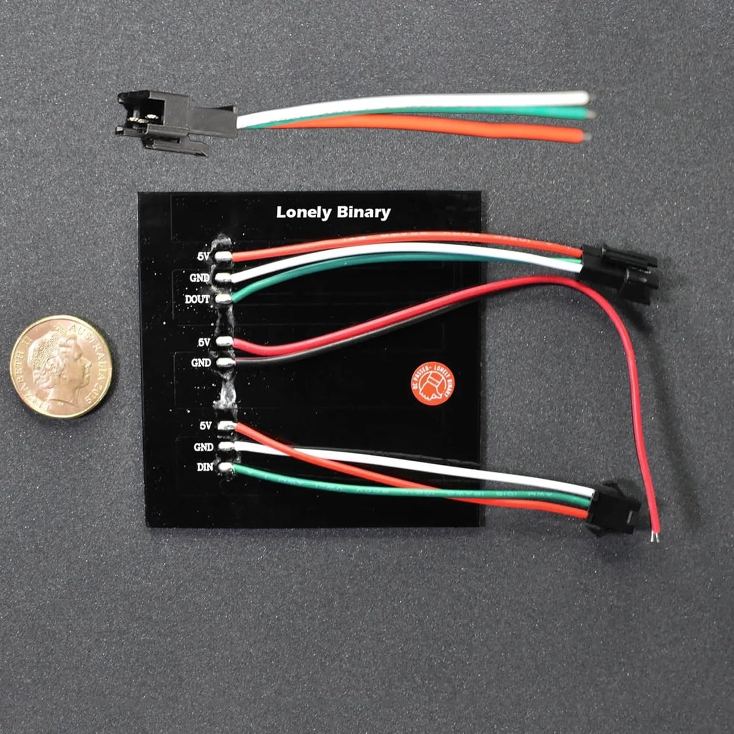 Lonely Binary 8x8 WS2812B RGB LED Matrix â€“ 64 Individually Addressable LEDs, Programmable Panel for Arduino, ESP32, Raspberry Pi, DIY Lighting Projects (8x8 RGB LED Matrix (64 Pixels))