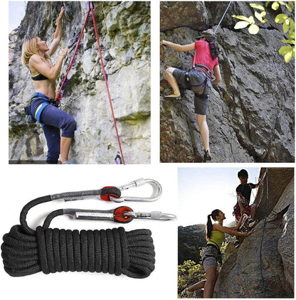 Climbing Rope, Workout Rope for Climbing, Mountaineering Safety Equipment, Outdoor Workouts Accessories, Survival Gear Hiking Training, Enhanced Knot Tying Usability