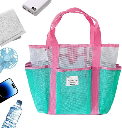 Generico Beach Bag Tote, Large Mesh Bags, Reusable Luggage, Ideal for Travel, Outdoor, Cruise, Picnic, Camping, Hiking, Lake, Family Resort, Gym, Boat, Sports 11.22 x 7.2 x 19.09 Inch