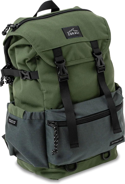 ZORALI Escapade Travel Backpack 30L – Durable Carry On Backpack for Men & Women, Sustainably Designed Hiking Backpack, Waterproof Outdoor Sports Rucksack & Casual Daypack – Travel Essentials
