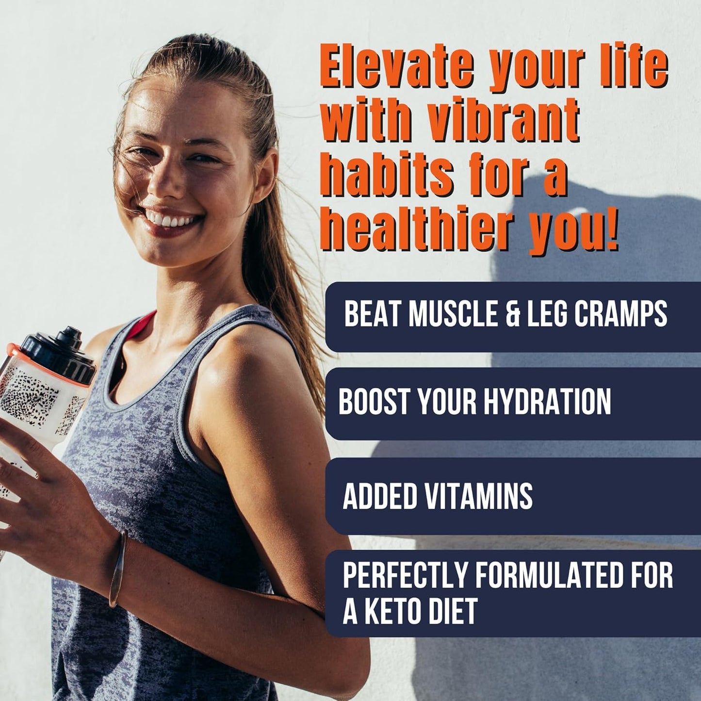 Electrolyte Supplement for Immune Support and Rapid Hydration | NO Calories NO Sugar | 20%+ More Potassium, Magnesium & Zinc | 48 Servings