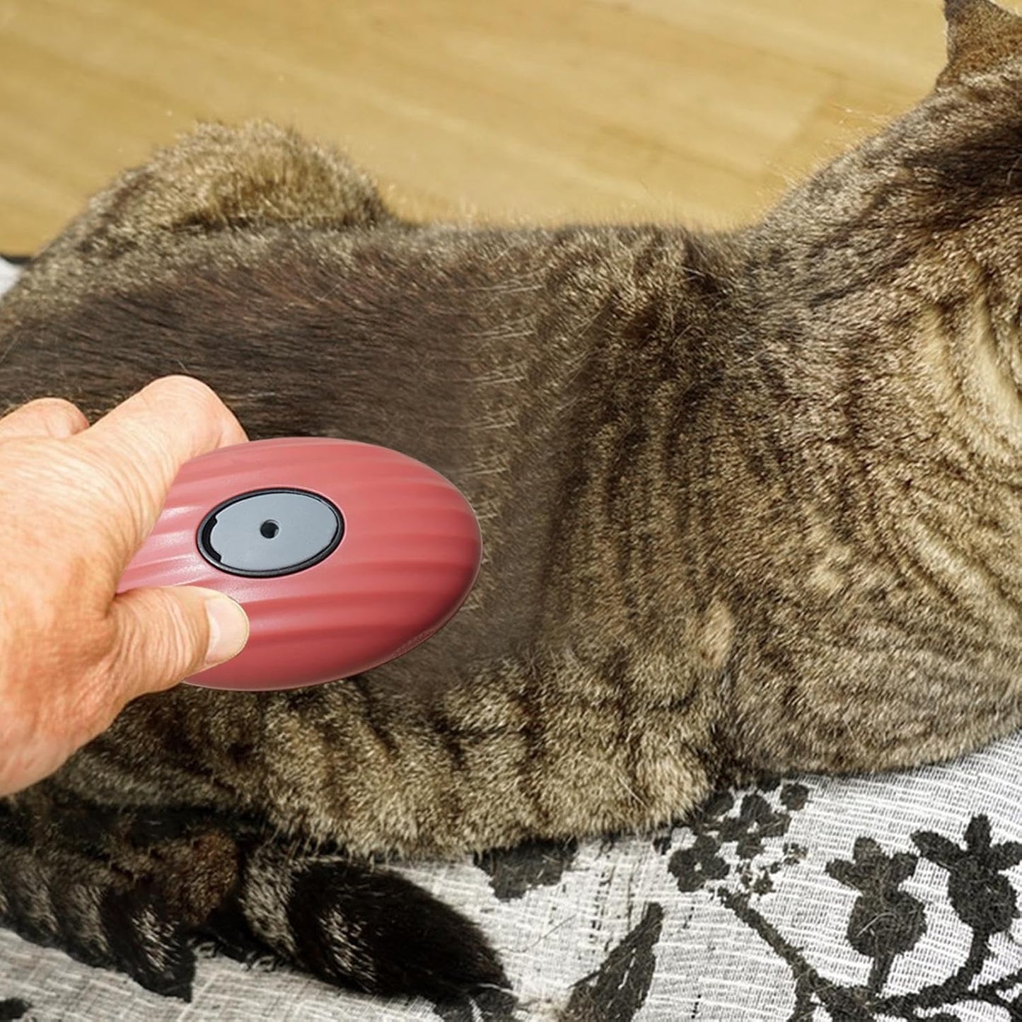 Pet Grooming Comb, Cat Bath Brush, 3.94x2.36x1.97 Inches, Hair Removal Tool, Portable Massage Design, Soft Silicone Teeth Daily Grooming for Small and Medium Pets, Multicolor