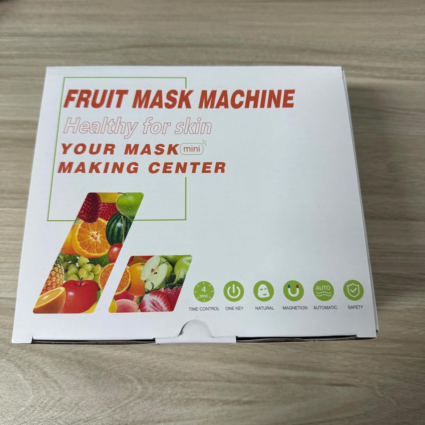 WAONIQ Face Mask Maker Machine, DIY Natural Fruit & Vegetable Mask with 32Pcs Collagen, Automatic Facial Skin Care Machine for SPA Treatments (Rechargeable)