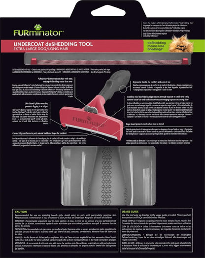 FURminator Undercoat deShedding Tool for Extra Large Long Hair Dogs Over 41 kg Clear | 4048422141167