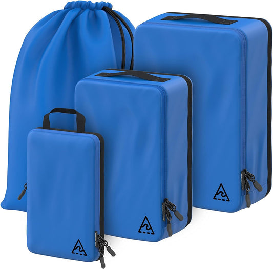 Well Traveled - 3pc Compression Packing Cubes for Travel - Luggage Organizer, Suitcase Organizer & Backpack Organizer with Space Saver Travel Bags for Packing Clothes, Travel Gear & Travel Accessories