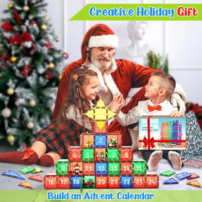Magnetic Tiles Kids Toys STEM Magnet Toys for Toddler Magnetic Blocks Building Toys Preschool Learning Sensory Montessori Toys for 3+ Year Old Boys and Girls, Safe Creativity Toddler Kids Toys 40PCS