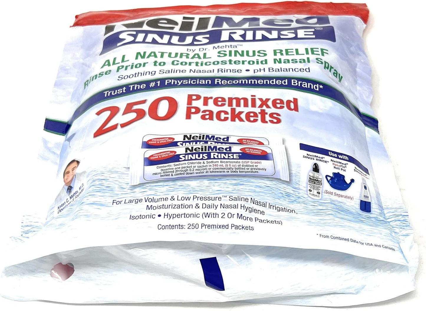 Birsppy NeilMed Sinus Rinse Refill Packets 250 ct