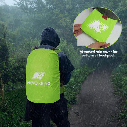 N NEVO RHINO Hiking Backpack 40L/50L Waterproof Travel Camping Backpack, Hiking Daypack with Rain Cover for Men Women