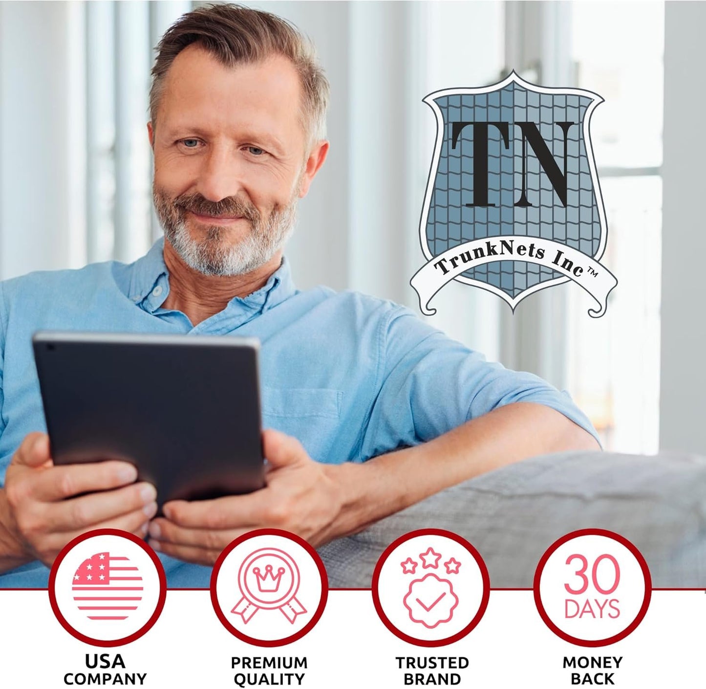 Envelope Style Trunk Mesh Backseat Cargo Net for Toyota RAV4 2019-2023 | Automotive Interior Accessories | Premium Car Trunk Storage Organizers | Cargo Net for SUV Smart | Vehicle Storage Organizer