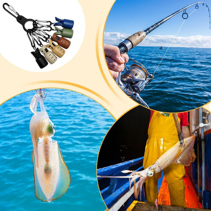 Générique Squid Hook Protector Case, Squid Hooks Protection Caps Fishing Tackle, High-Strength Lure Bait Safety Cover, Fish Tools for Adults Enthusiasts Beginners, 10 Pack, Attributo singolo, Se