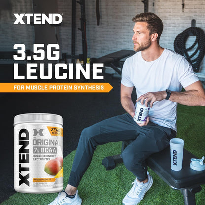 Scivation Xtend BCAA Powder, Branched Chain Amino Acids, BCAAs, Mango, 30 Servings, 19 Piece Set