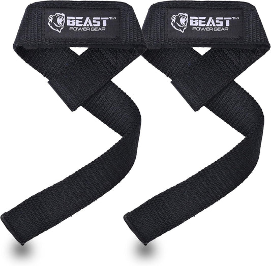 Beastpowergear Weight Lifting Straps Dead Lift Straps Neoprene Padded | Non Slip Silicone Grip | Additional Support for Powerlifting, Bodybuilding, Deadlifts, Crossfit, Strength Training