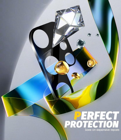 (3 Pack) Orzero Camera Lens Protector Compatible for Samsung Galaxy S25 Ultra, Protector de Cámera Tempered Glass 9H Precise Camera Cutouts Anti-Scratch Does Not Affect Night Shots and Flash
