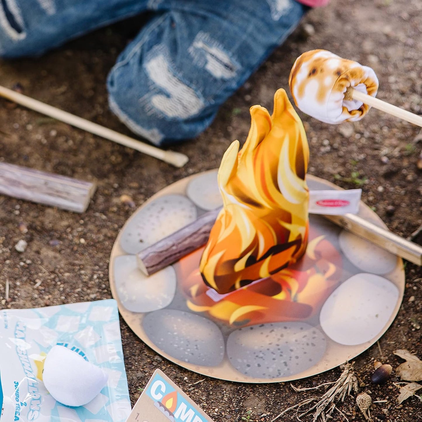 Melissa & Doug Let's Explore Campfire S'Mores Play Set, Play Campfire Sets For Kids Ages 3+