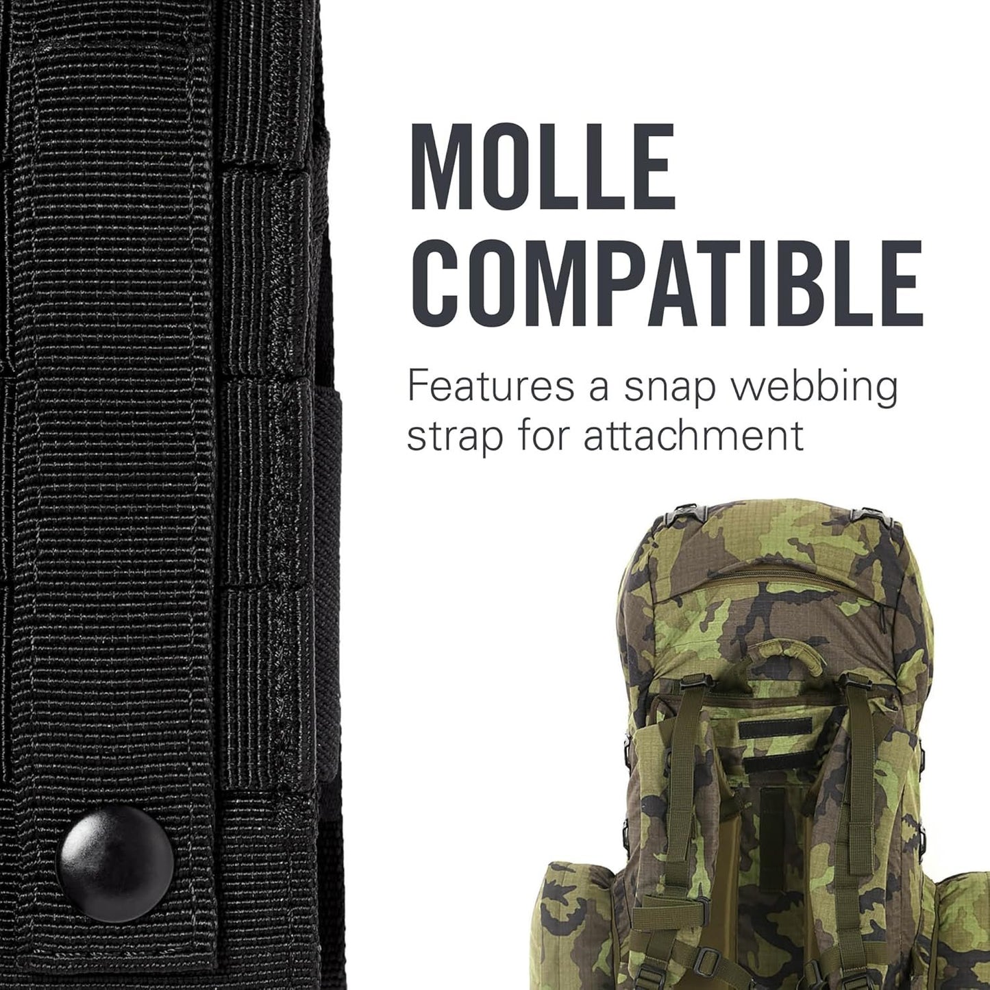 LEATHERMAN, MOLLE Compatible X-Large Nylon Sheath for Multi-Tools, Fits MUT, Surge, and Super Tool 300, Brown