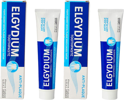 Pierre FABRE ORAL CARE Elgydium Toothpaste Antiplaque 75 ml Pack of 2