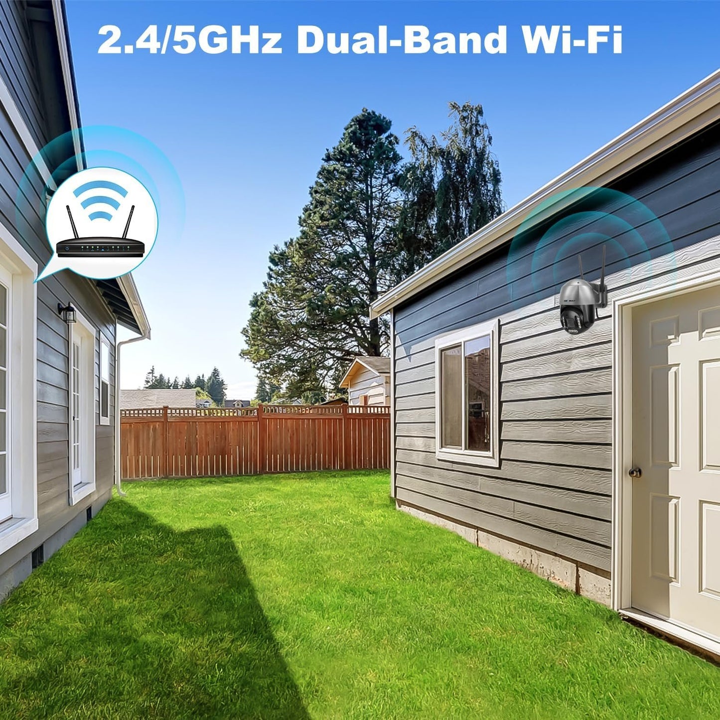 [DC&PoE] 4K WiFi Security Camera Outdoor, GENBOLT 8MP Floodlight Home Surveillance CCTV IP Camera with Auto Tracking, Human/Vehicle Detection