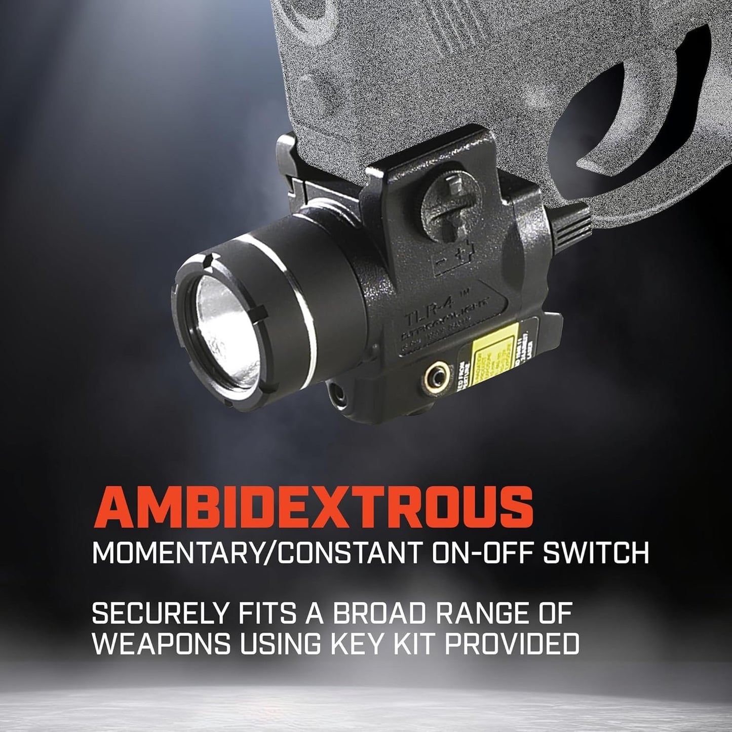 Streamlight 69242 TLR-4 Rail Mounted Tactical Light with USP Full Clamp - 125 Lumens