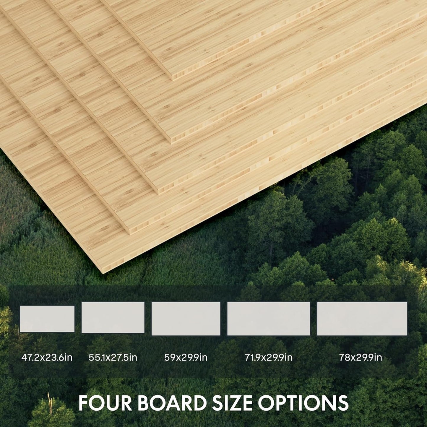 FLEXISPOT E6 Essential Bamboo 3 Stages Dual Motor 78x30 Inch Electric Height Adjustable Standing Whole-Piece Board Desk Sit Stand Up Desk (White Frame + Bamboo Desktop)