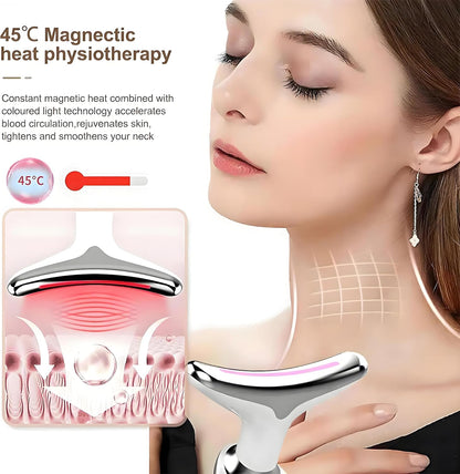 Neck Face Sculptor Beauty Device Facial Massager BeautyTools Skin Care 3 Color Led Red Therapy Lights for Face Chin Lifting Sculpting Tool at Home