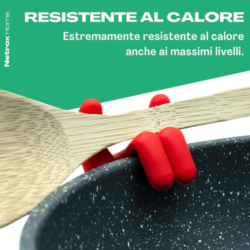 Netrox - Kitchen Ladle Holder - BFA Free for Food and Heat Resistant up to 230 °C - Fun Gift - Mestoo Utensil Rest Otti Spatula Stani Special Spoon Holders Gadget Spoon